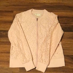 Girls pink lace Jacket!!